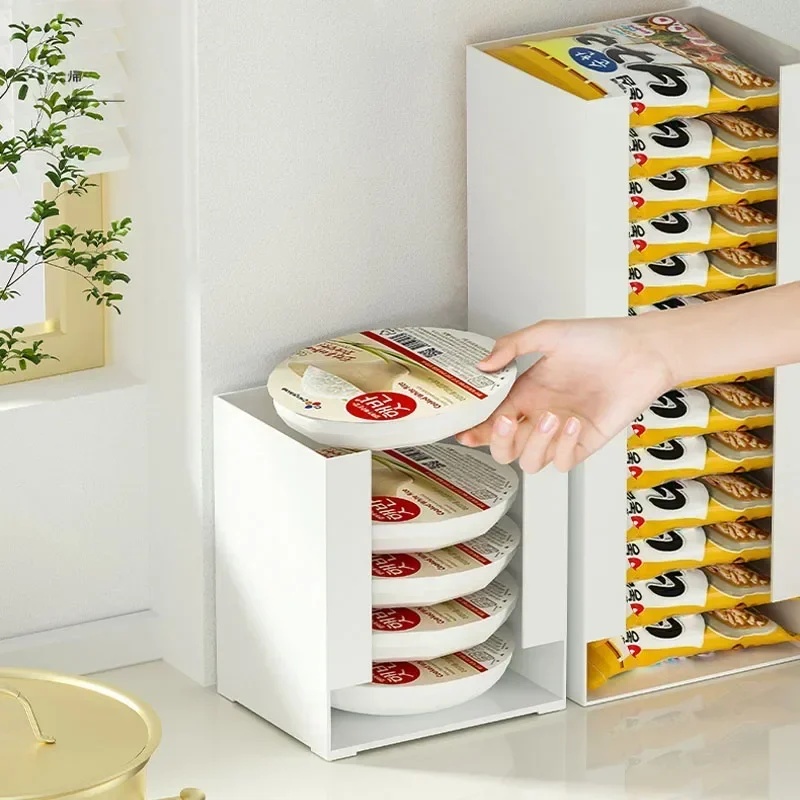 Stackable Pantry Bin - Instant Noodle Storage Box Multi Functional