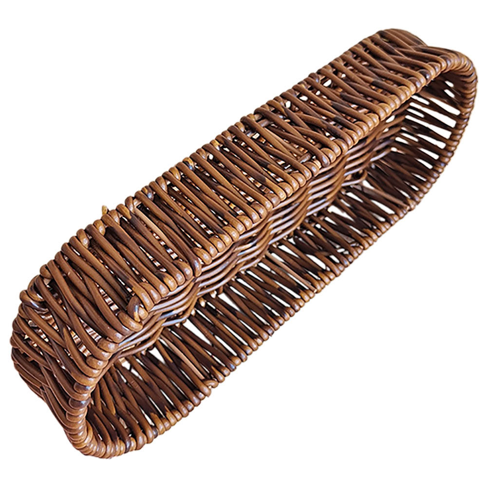 Food Storage Table - Oval Bread Basket Plastic Imitation Rattan