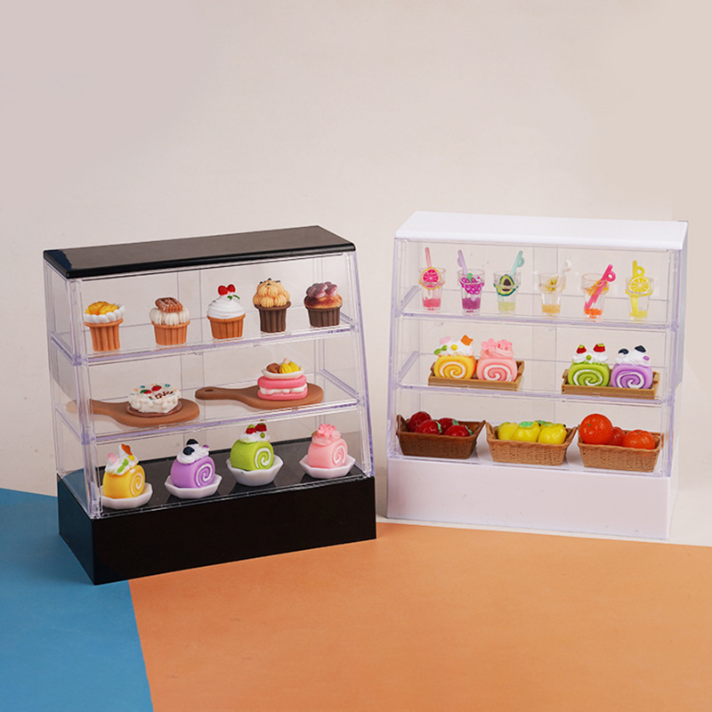 Food Storage Table - Miniature Cake Shop Display Stand; Dollhouse
