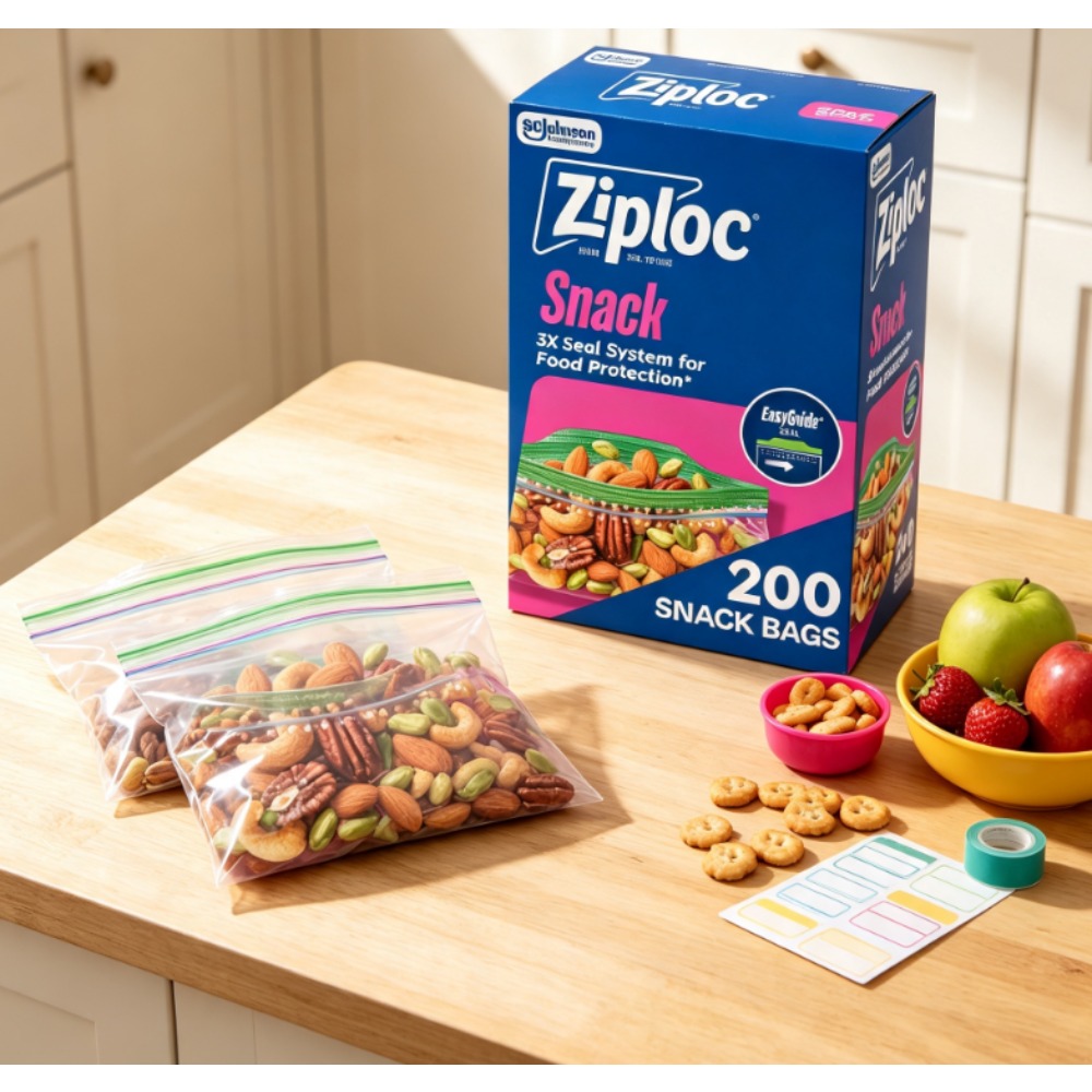 Ziploc® Brand Snack Bags with  - Food Storage Ziploc review and price