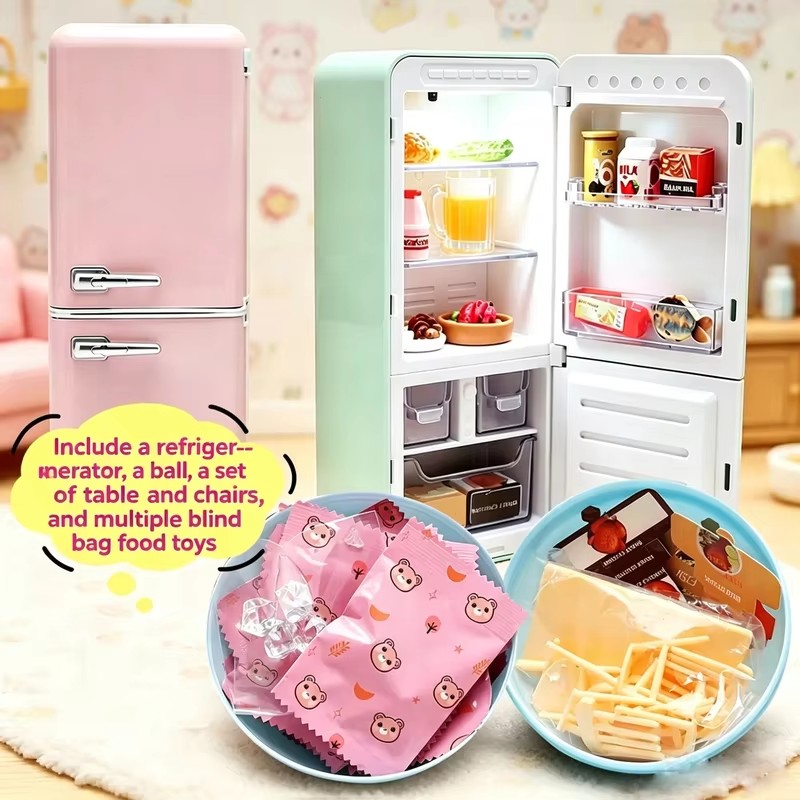4-Color Mini Fridge Blind Box  - Food Storage Table review and price