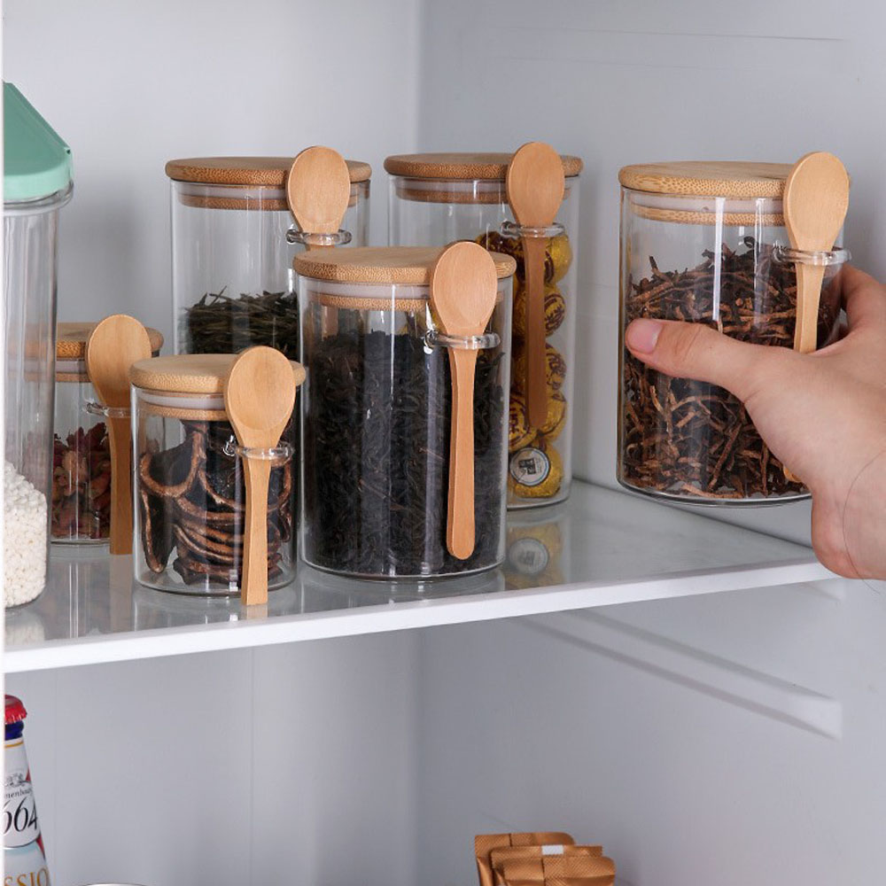 Airtight Food Storage Plastic  - Food Storage Jars With Wooden Lids review and price