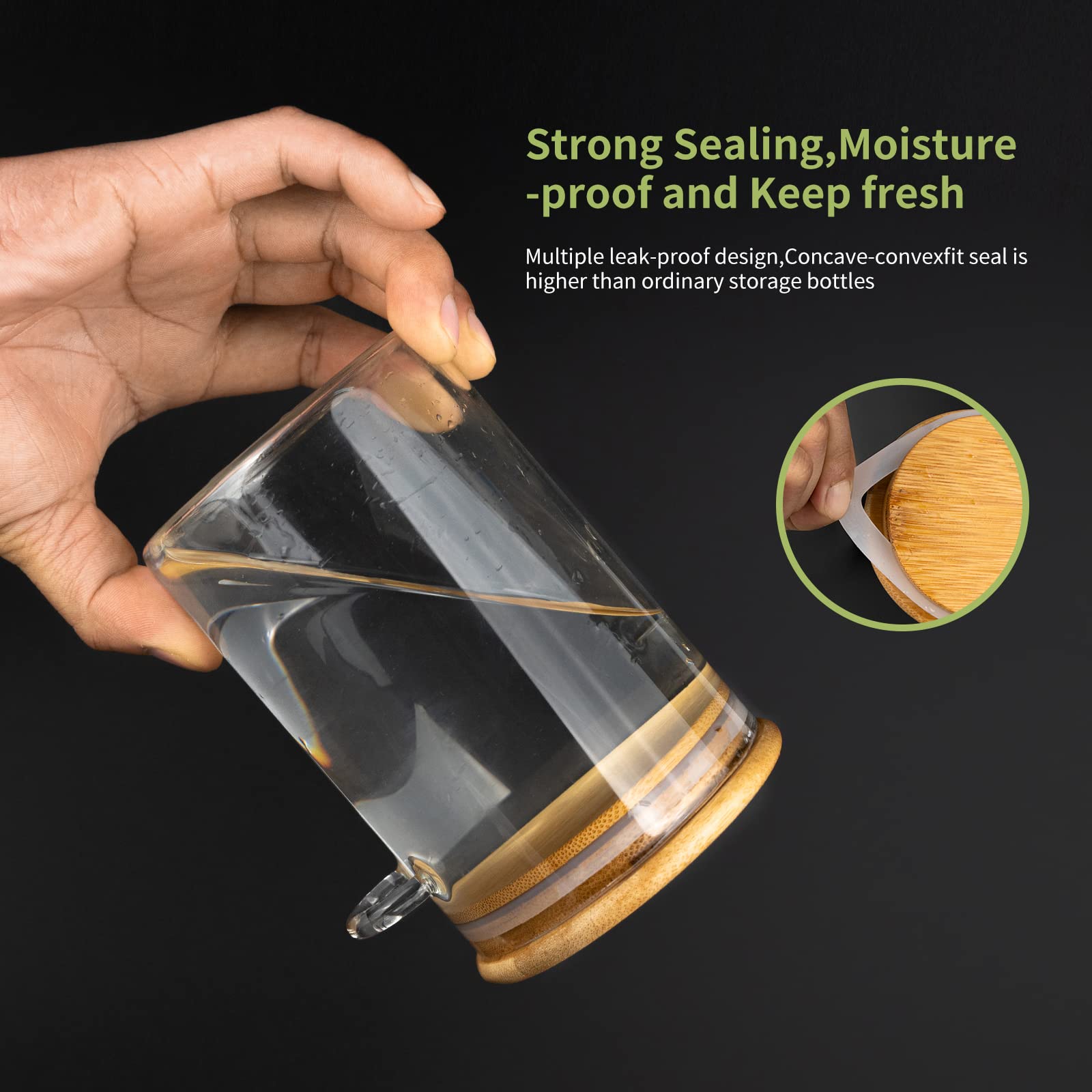 Airtight Food Storage Plastic  - Food Storage Jars With Wooden Lids review and price
