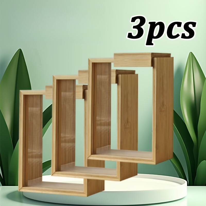 3pcs Bamboo Storage Containers - Stackable Pantry Bin review and price