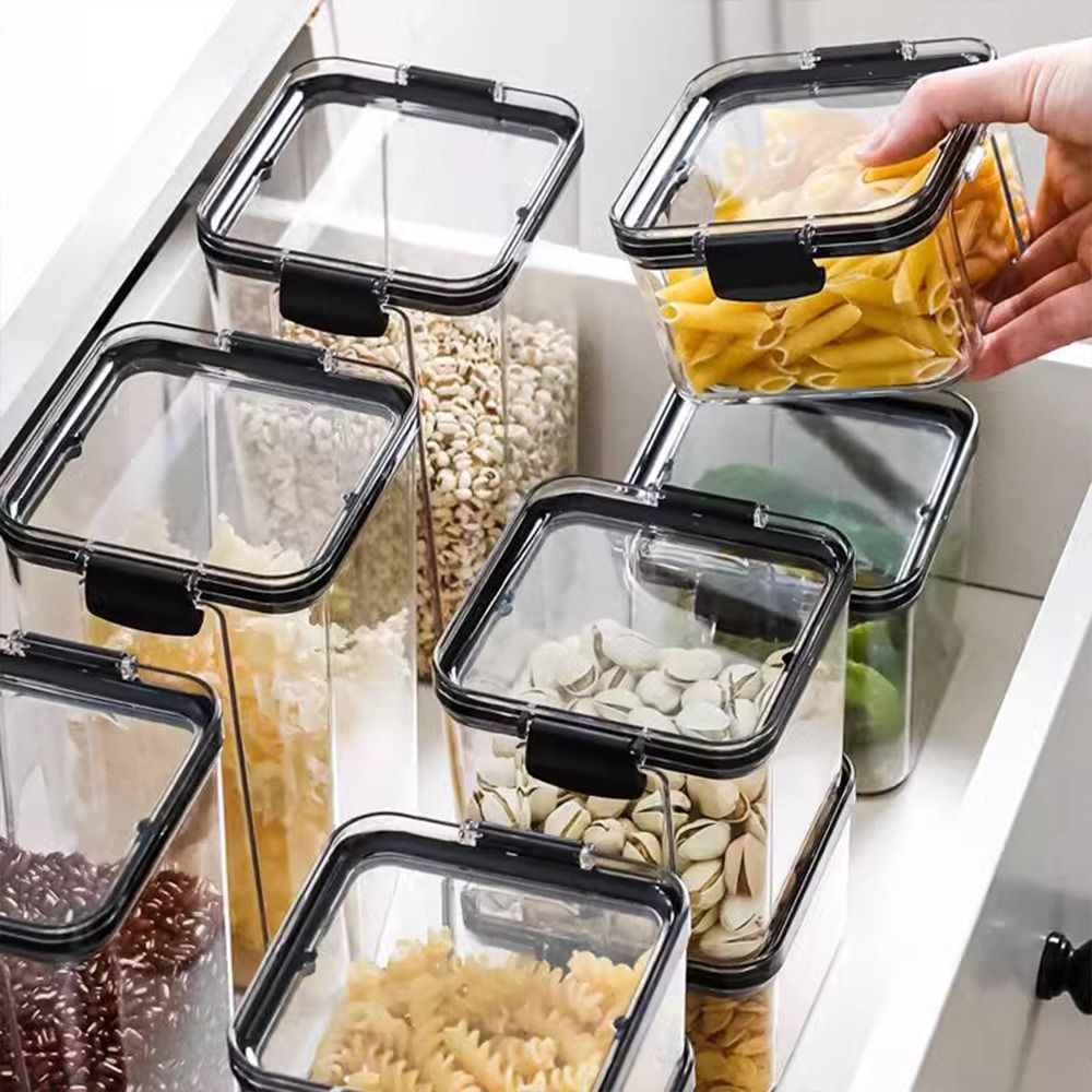 Transparent Food Storage Conta - Stackable Pantry Bin review and price