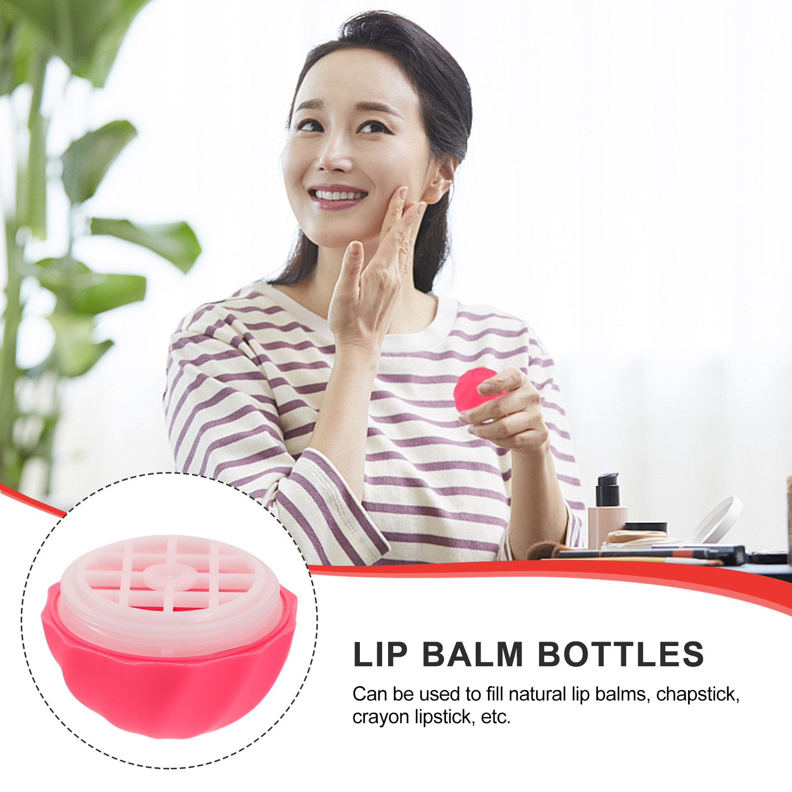 10Pcs Lip Balm Sphere Containe - Egg Storage Holder review and price