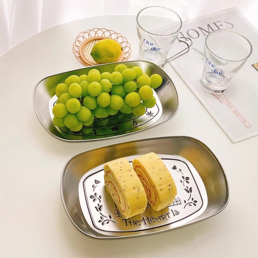 2PCS Vintage American Tin Tray - Food Storage Table review and price