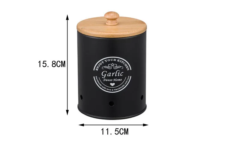 Metal Canisters Set of 3,Potat - Food Storage Jars With Wooden Lids review and price