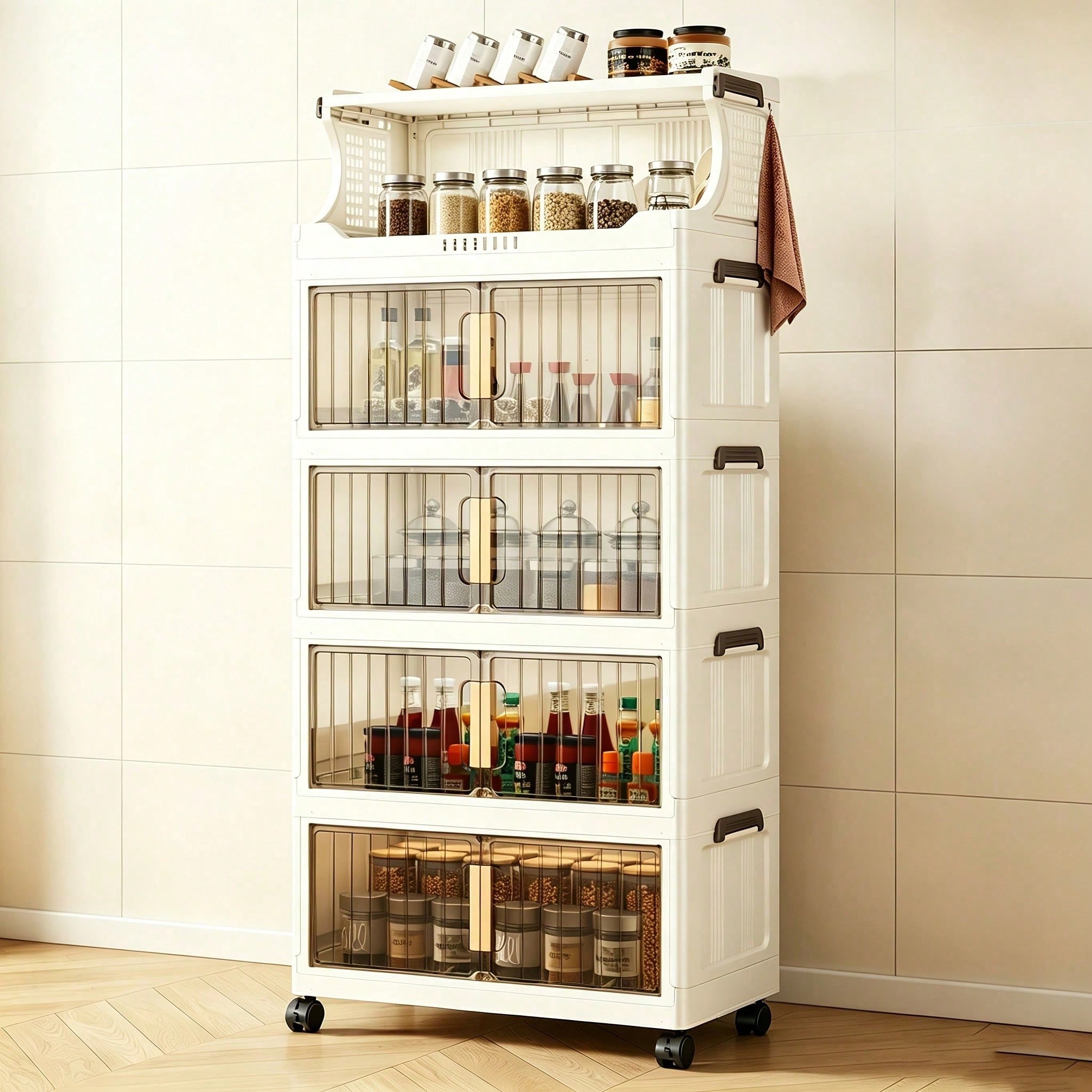 20.8 Inch Width Collapsible St - Stackable Pantry Bin review and price