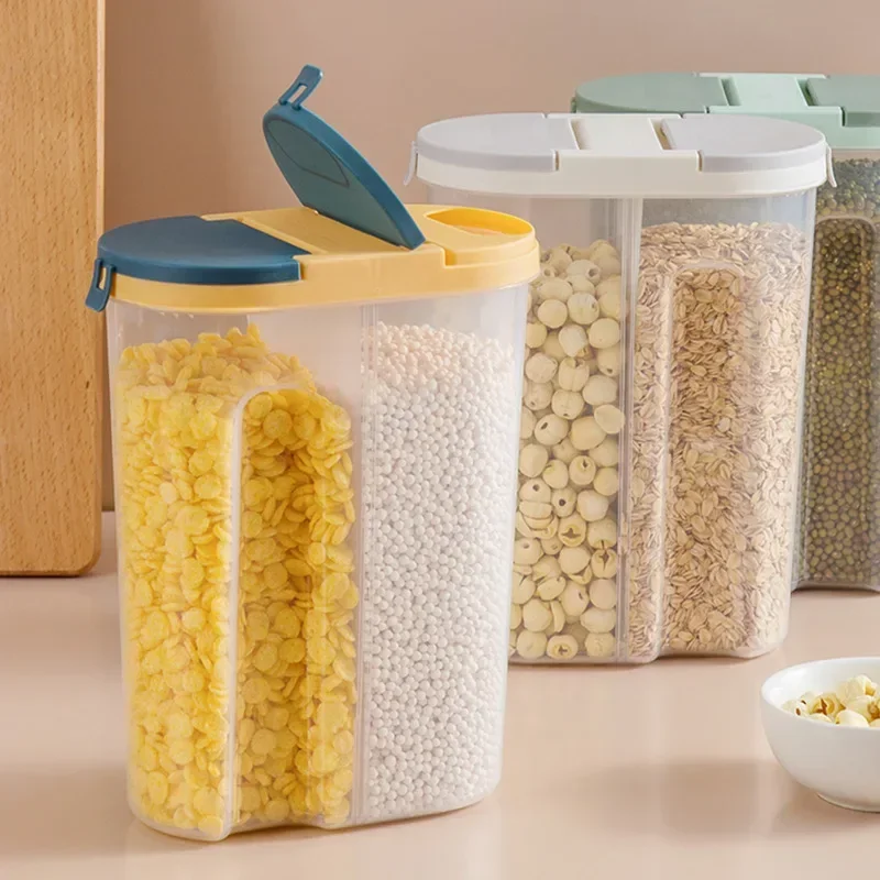 M/L Double Grid Cereals Jar Pl - Food Storage Lidl review and price