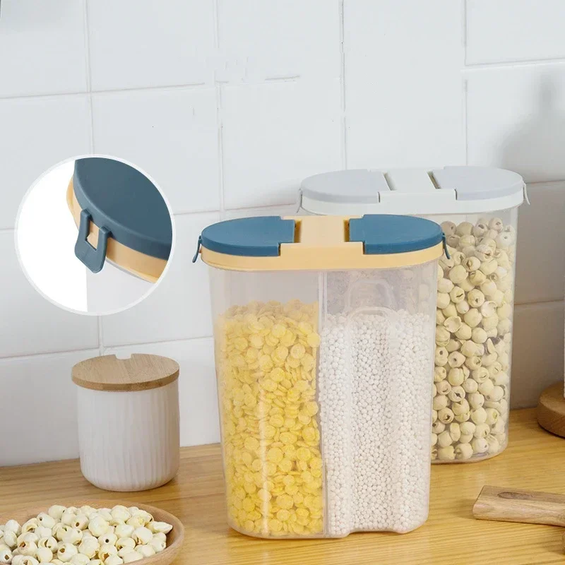 M/L Double Grid Cereals Jar Pl - Food Storage Lidl review and price