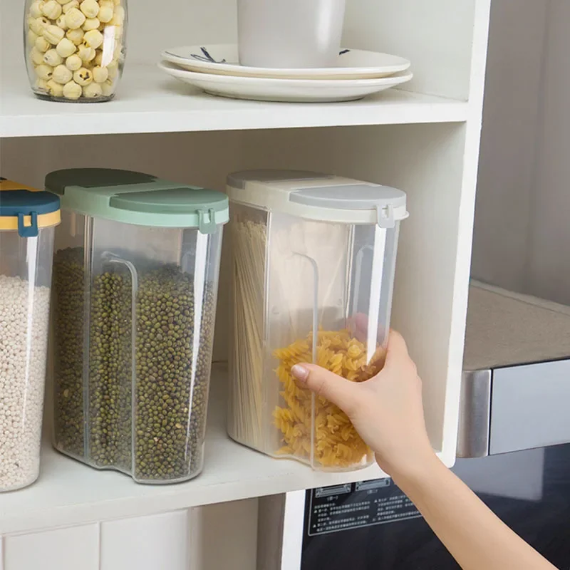 M/L Double Grid Cereals Jar Pl - Food Storage Lidl review and price
