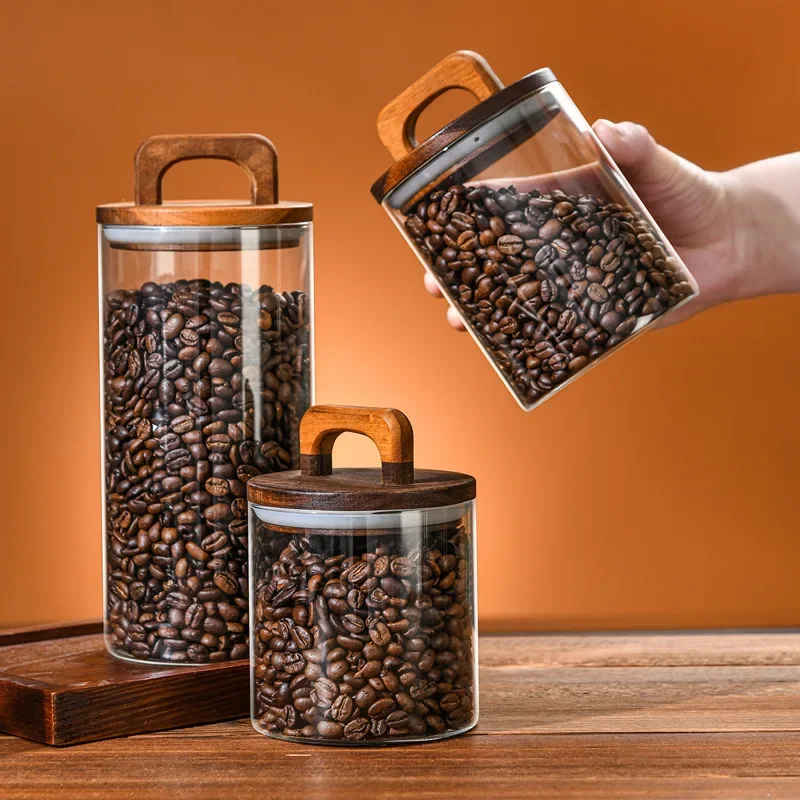 800-2100ml Wood Lid Glass Jar  - Food Storage Lidl review and price