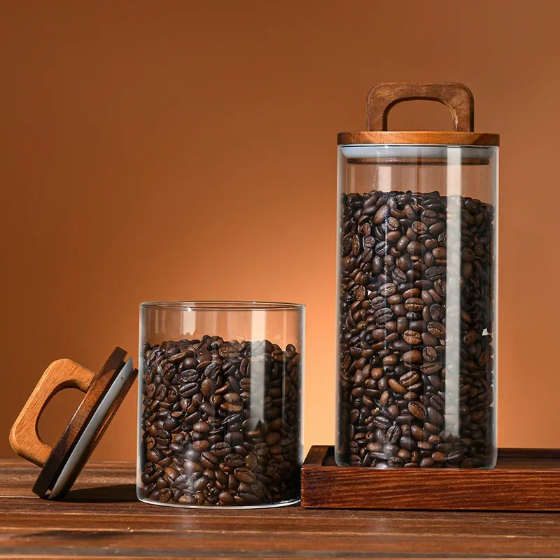 800-2100ml Wood Lid Glass Jar  - Food Storage Lidl review and price