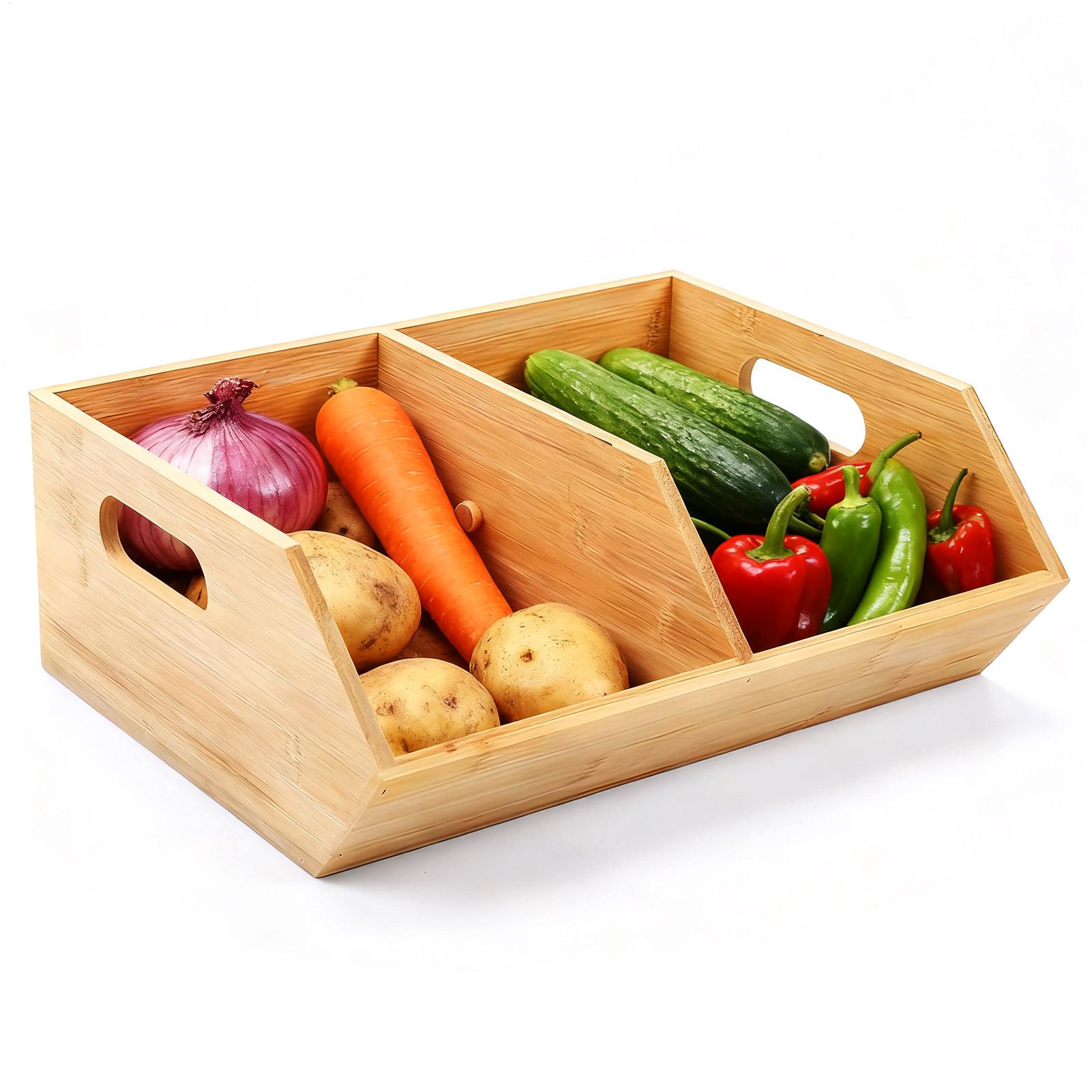 Pantry Storage Bins Wooden Con - Stackable Pantry Bin review and price