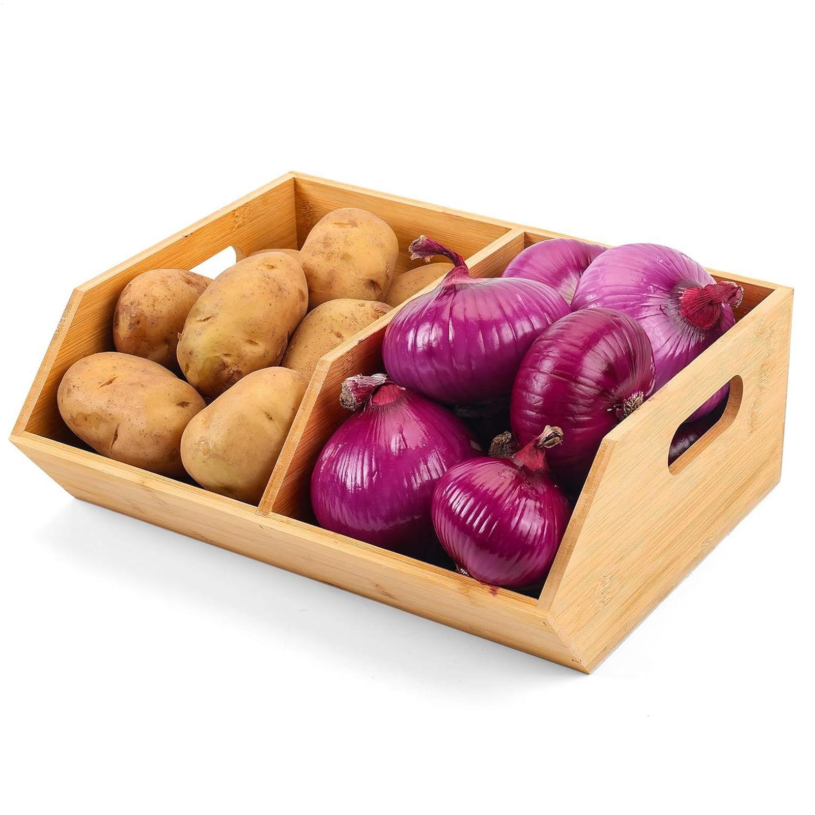Pantry Storage Bins Wooden Con - Stackable Pantry Bin review and price