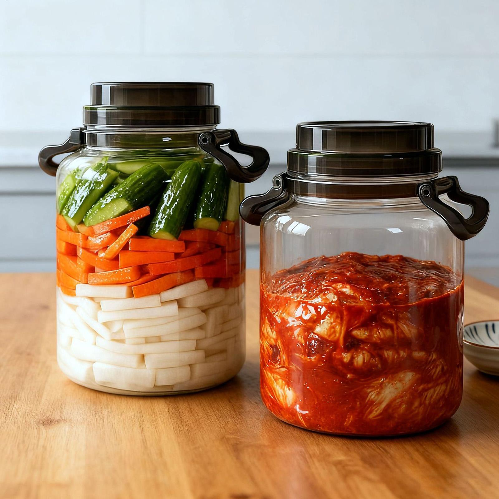 5L Round Pickle Jars With Lids - Food Storage Lidl review and price