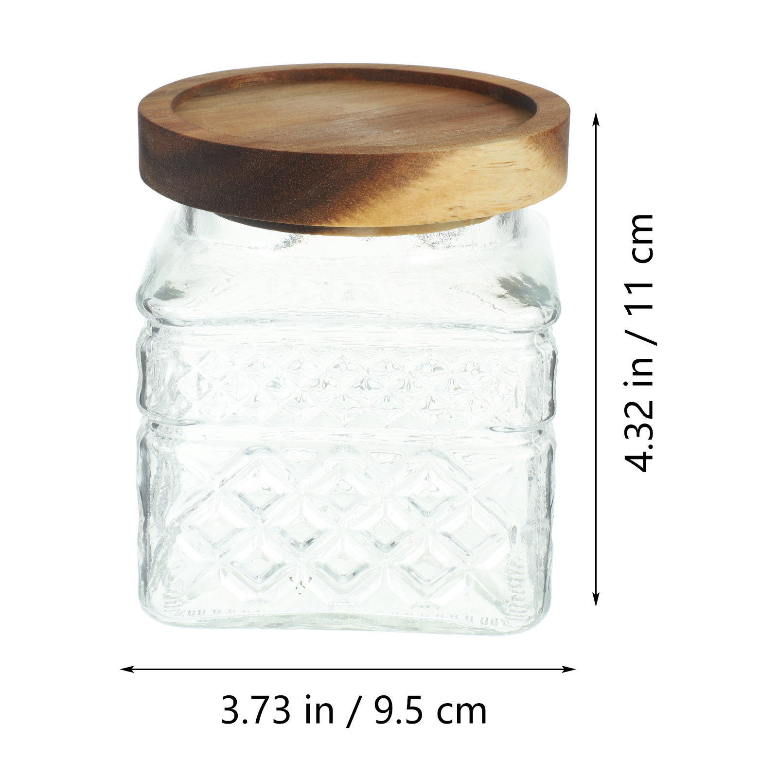 Glass Storage Jar Airtight Can - Food Storage Jars With Wooden Lids review and price