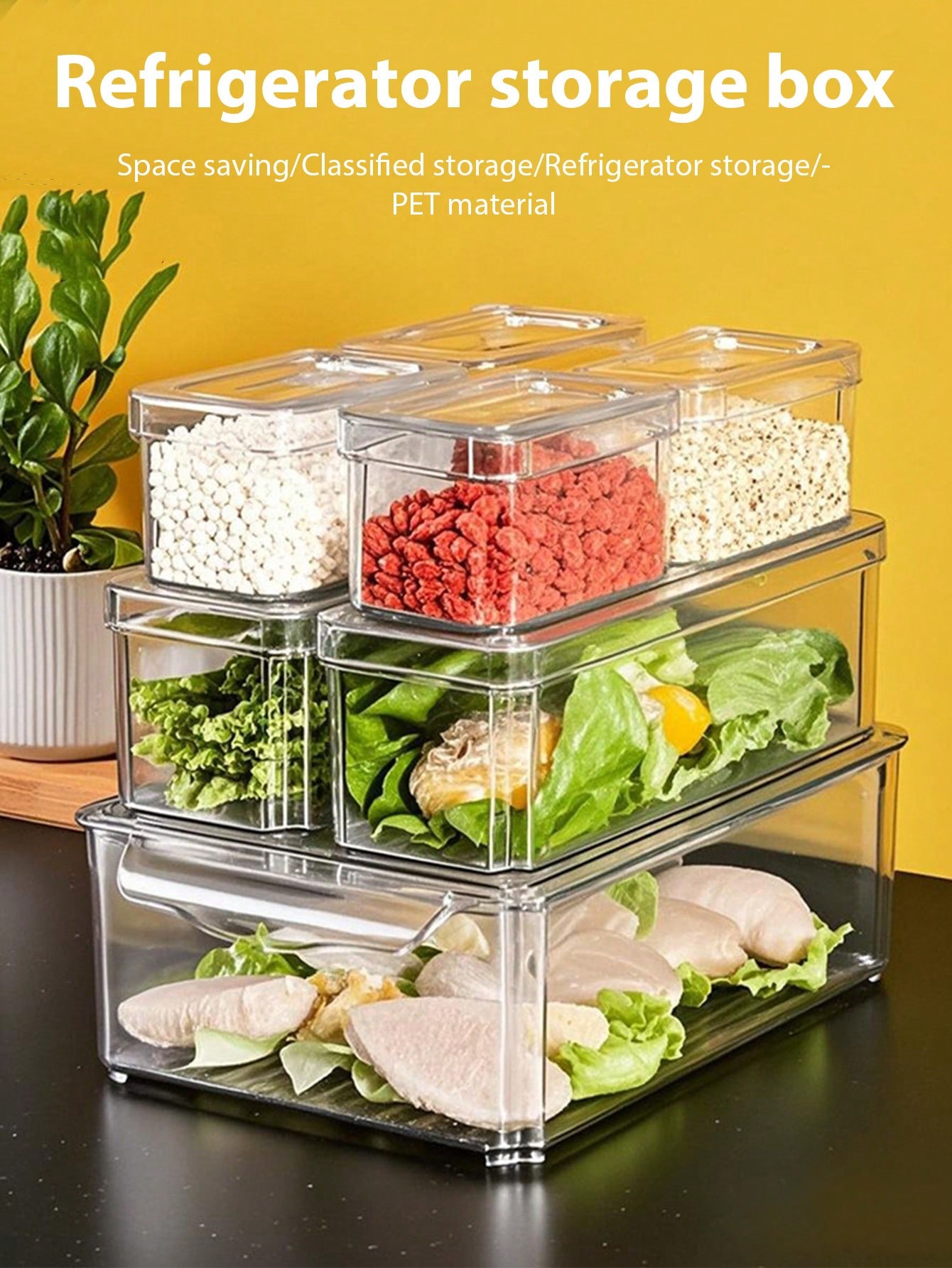 7 Pack Stackable Refrigerator  - Stackable Pantry Bin review and price