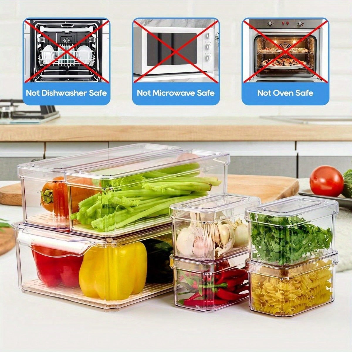 7 Pack Stackable Refrigerator  - Stackable Pantry Bin review and price