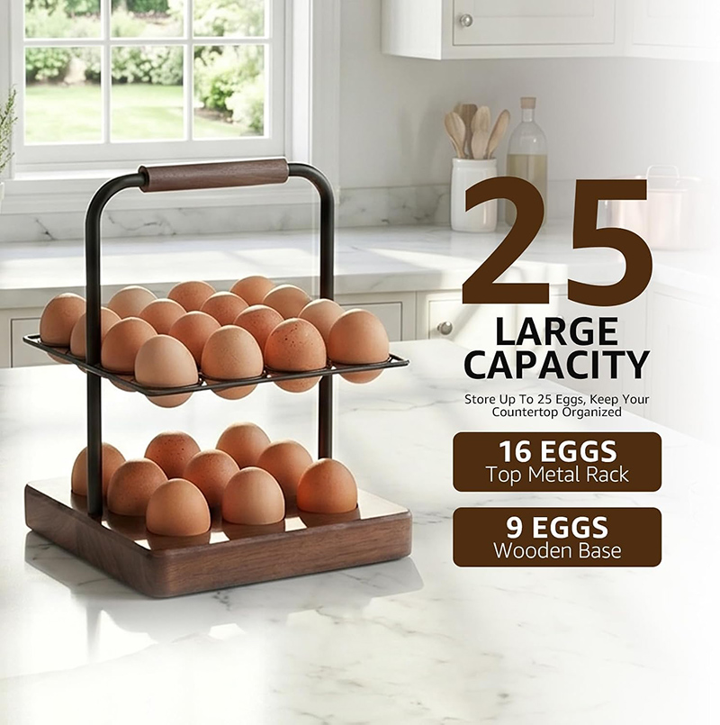 Farmhouse Egg Holder for Count - Egg Storage Holder review and price