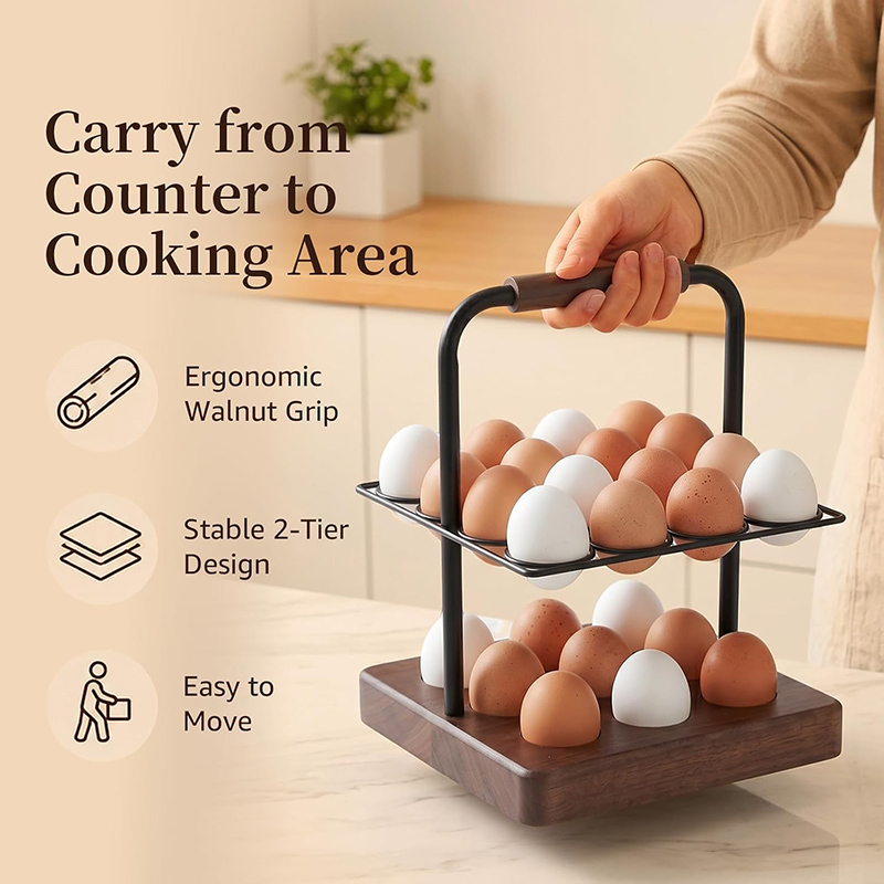 Farmhouse Egg Holder for Count - Egg Storage Holder review and price