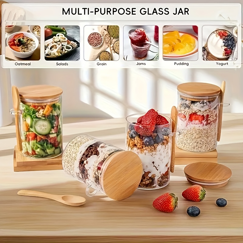 1/2/4/8Pcs Oatmeal Glass Cup S - Food Storage Lidl review and price