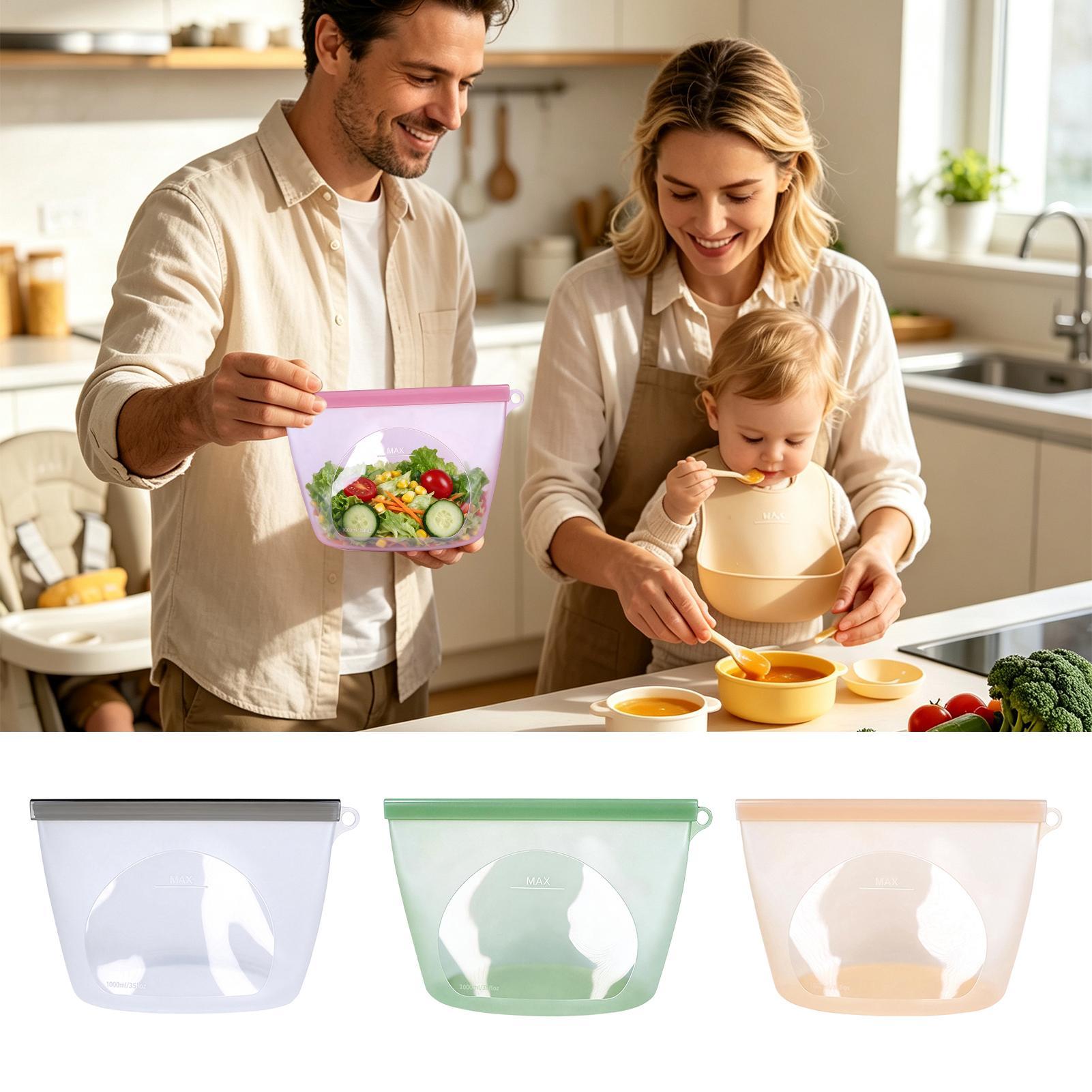 Silicone Food Storage Bags Lea - Food Storage Ziploc review and price