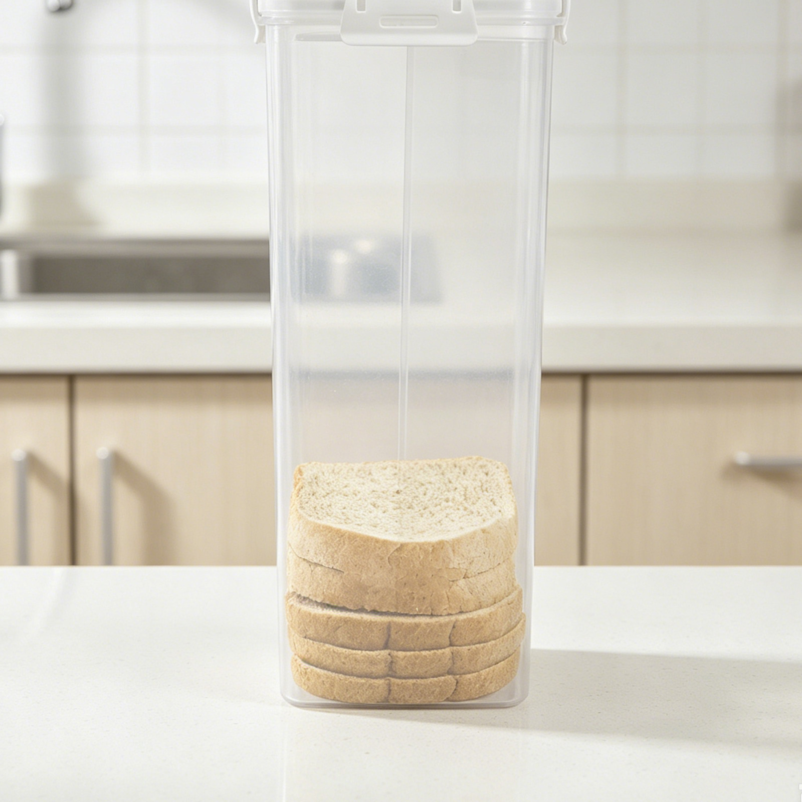 Plastic Bread Storage Containe - Stackable Pantry Bin review and price