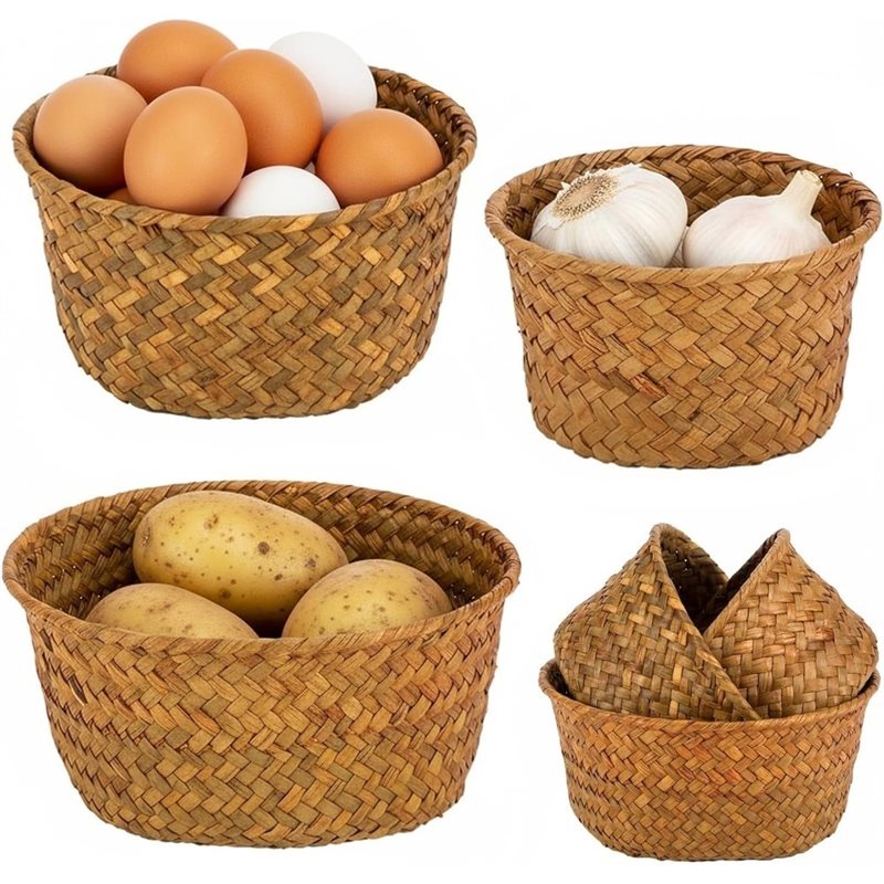 SHGO-Round Seagrass Woven Stor - Stackable Pantry Bin review and price