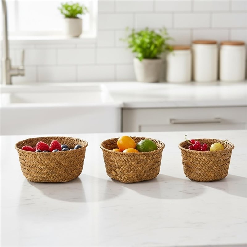 SHGO-Round Seagrass Woven Stor - Stackable Pantry Bin review and price
