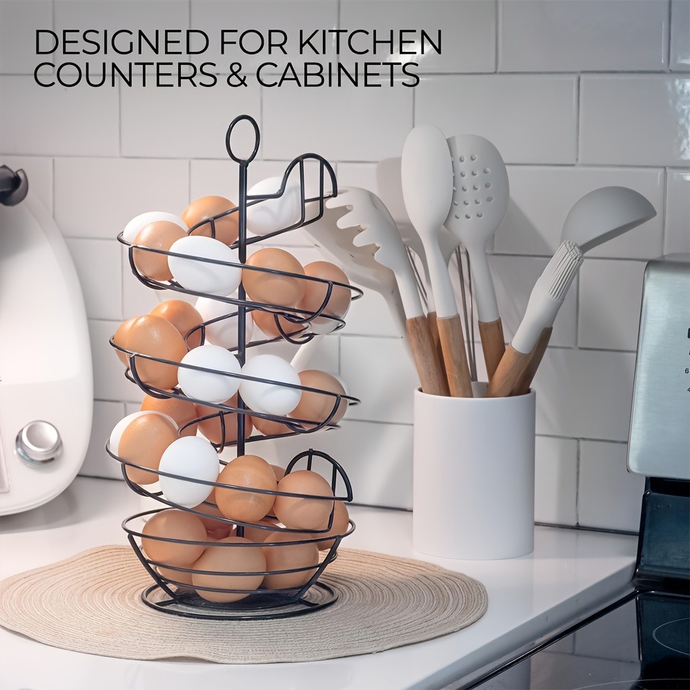 Metal Wire Spiral Egg Holder,  - Egg Storage Holder review and price