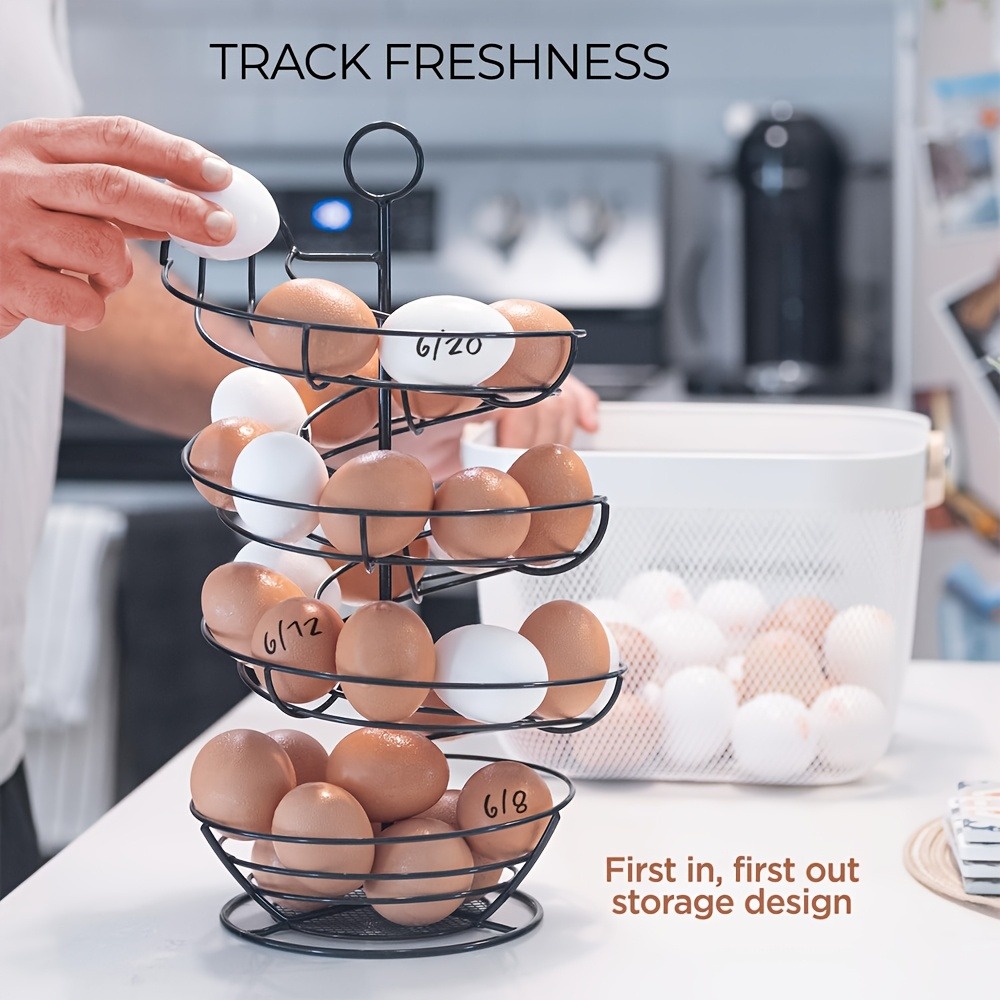 Metal Wire Spiral Egg Holder,  - Egg Storage Holder review and price