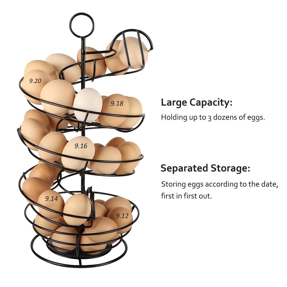 Metal Wire Spiral Egg Holder,  - Egg Storage Holder review and price