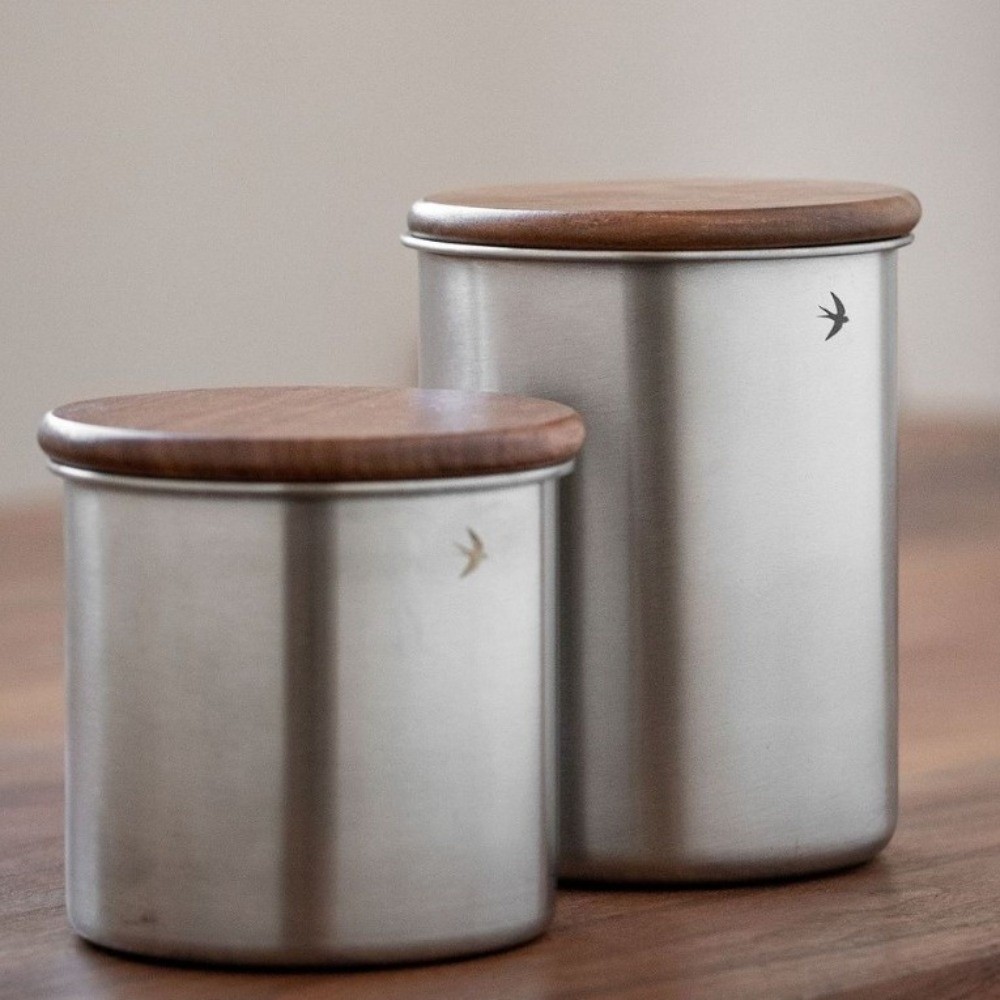 New Stainless Steel Matcha Jar - Food Storage Jars With Wooden Lids review and price