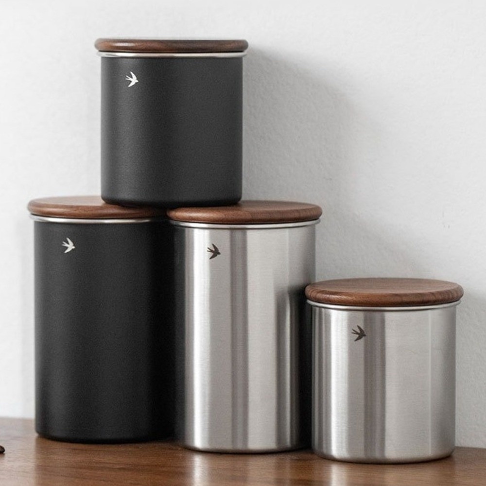 New Stainless Steel Matcha Jar - Food Storage Jars With Wooden Lids review and price