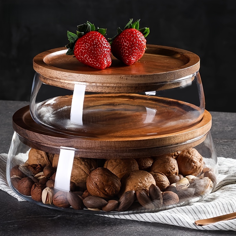 Glass Canisters with Wooden Li - Food Storage Lidl review and price