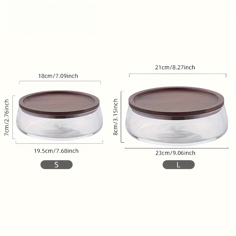 Glass Canisters with Wooden Li - Food Storage Lidl review and price