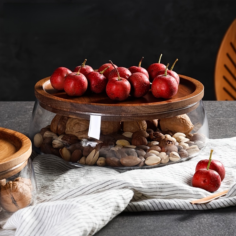 Glass Canisters with Wooden Li - Food Storage Lidl review and price