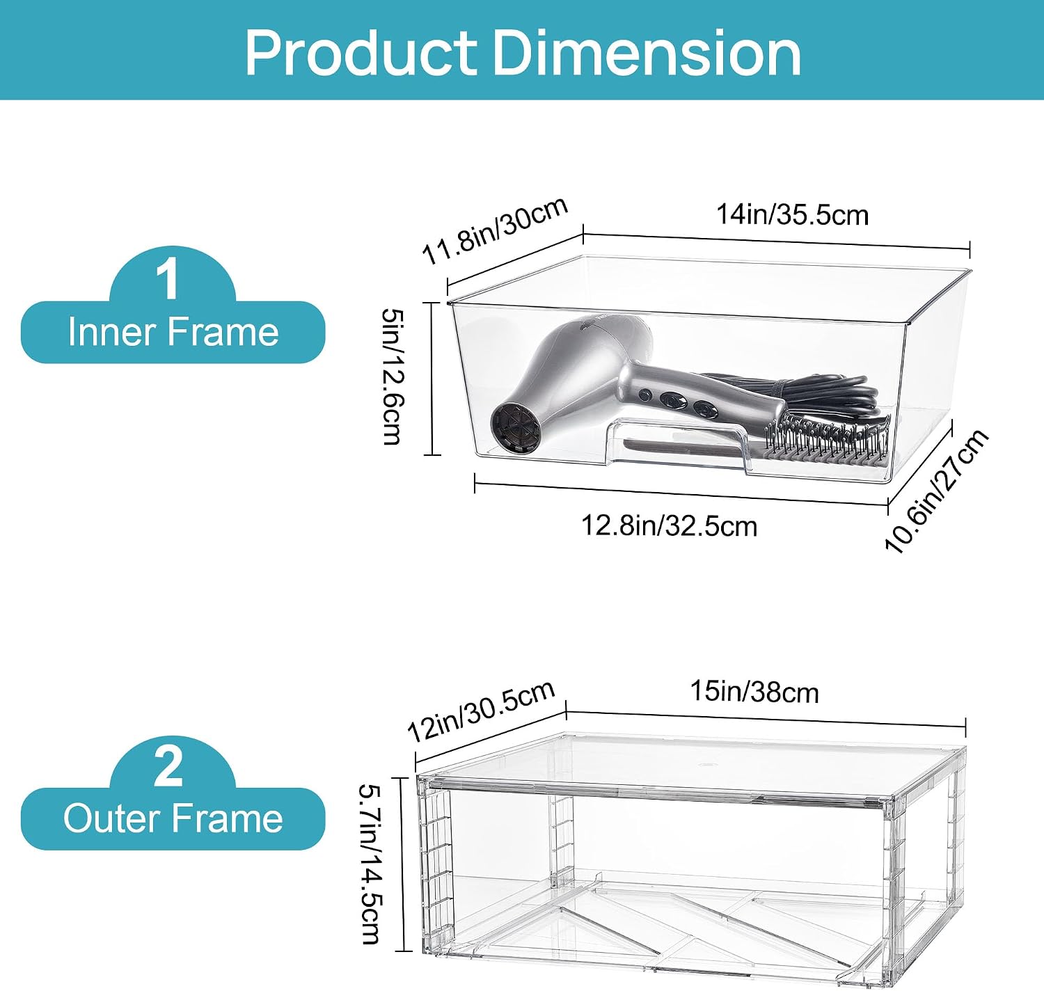 4 Pack Large Clear Stackable S - Stackable Pantry Bin review and price