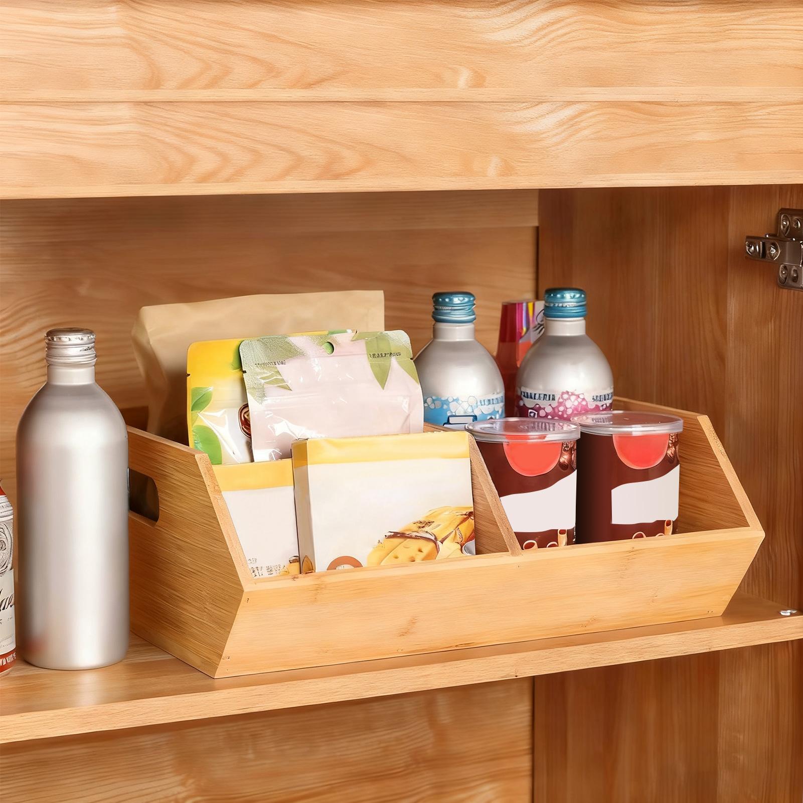 Pantry Organizer Wooden Organi - Stackable Pantry Bin review and price