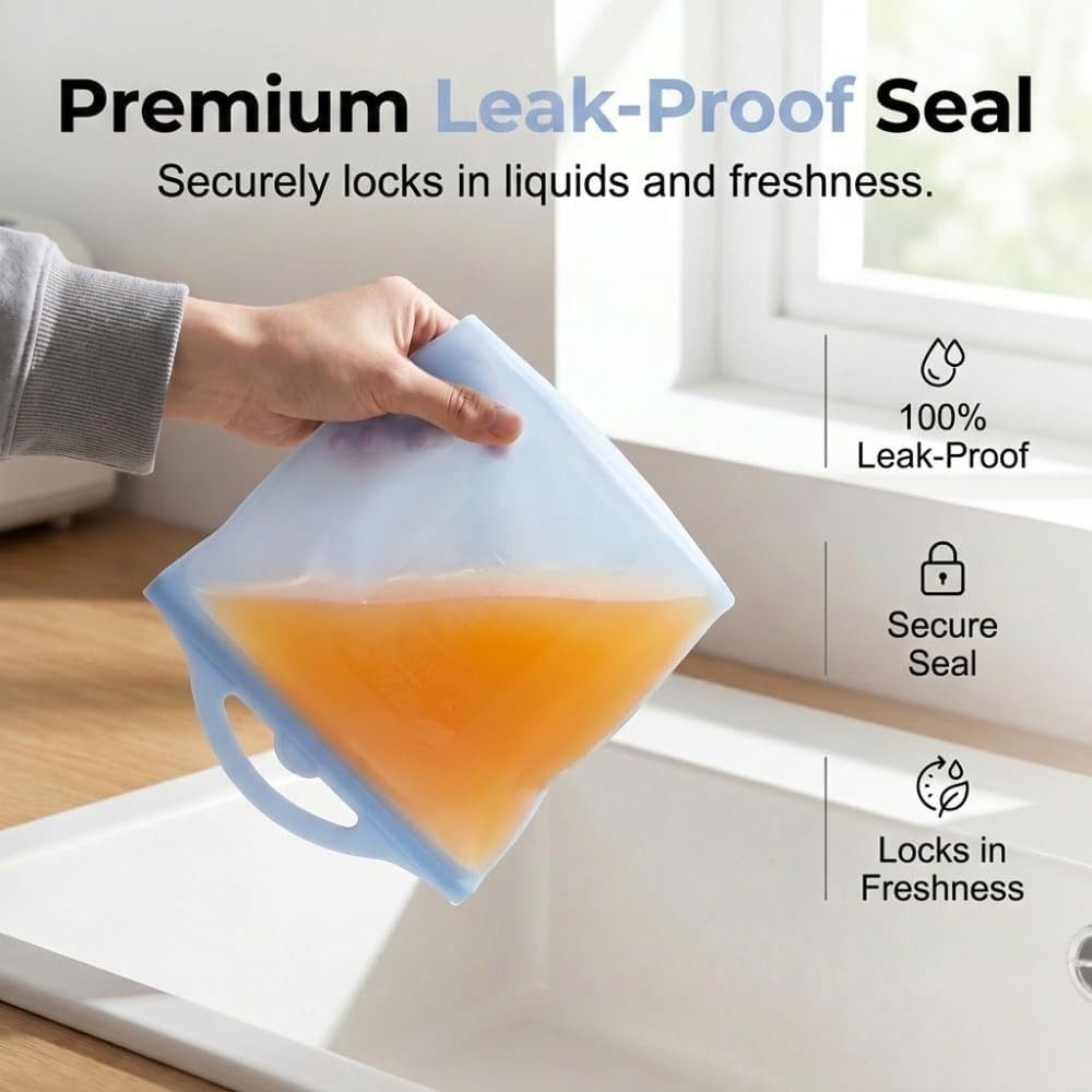1500ml Food Storage Bags Leak- - Food Storage Ziploc review and price