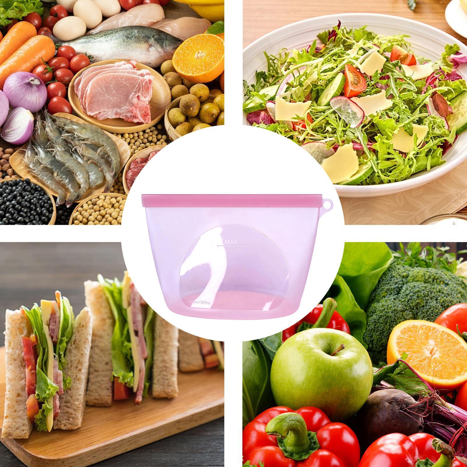 Silicone Food Storage Bags 100 - Food Storage Ziploc review and price