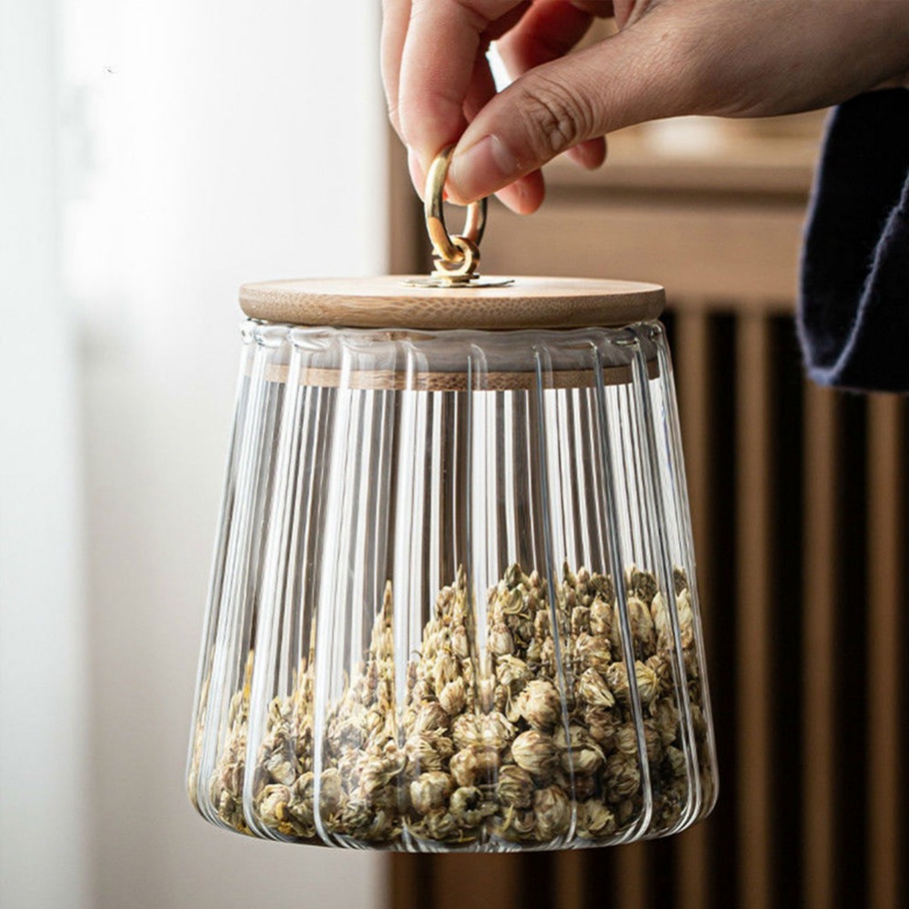 Food Container Kitchen Storage - Food Storage Jars With Wooden Lids review and price