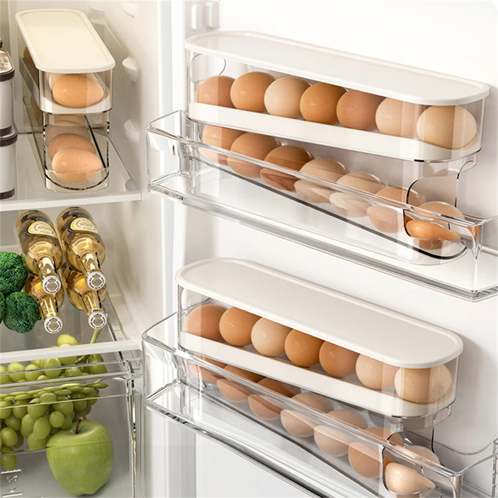 1PC Slide Type Egg Carton Doub - Egg Storage Holder review and price