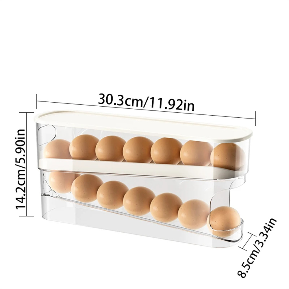 1PC Slide Type Egg Carton Doub - Egg Storage Holder review and price