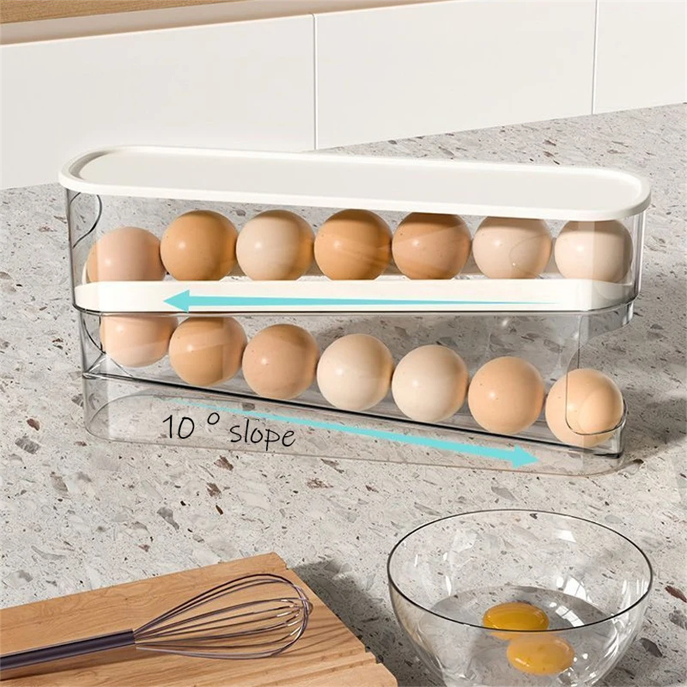 1PC Slide Type Egg Carton Doub - Egg Storage Holder review and price